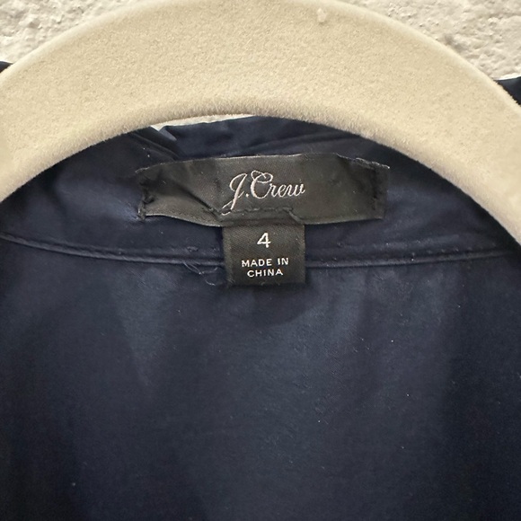J. Crew Navy Blue Shirt Dress - Picture 5 of 5